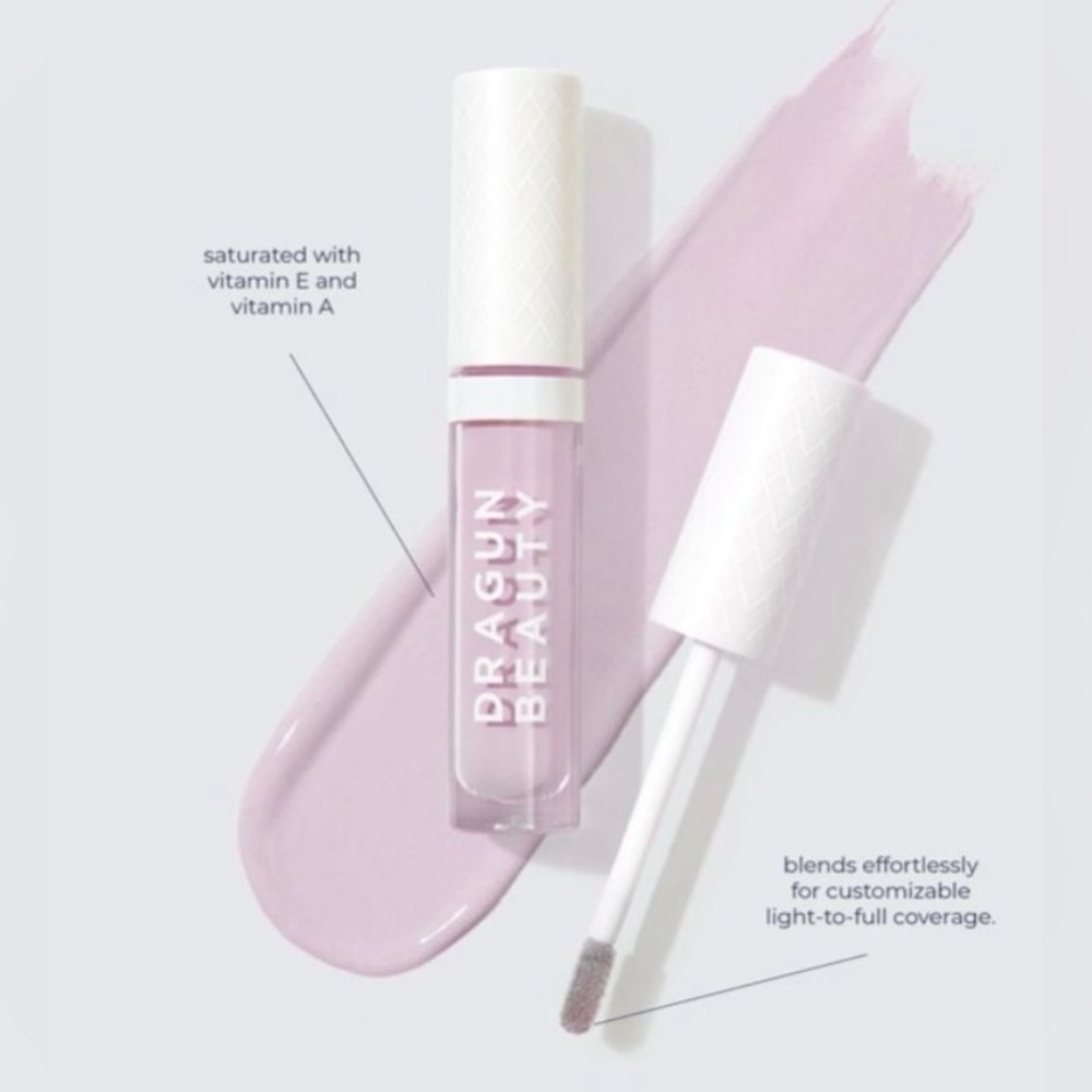 DRAGUN BEAUTY Lavender Color-Correcting Concealer, Full-Sized, BNIB (RDBIN)